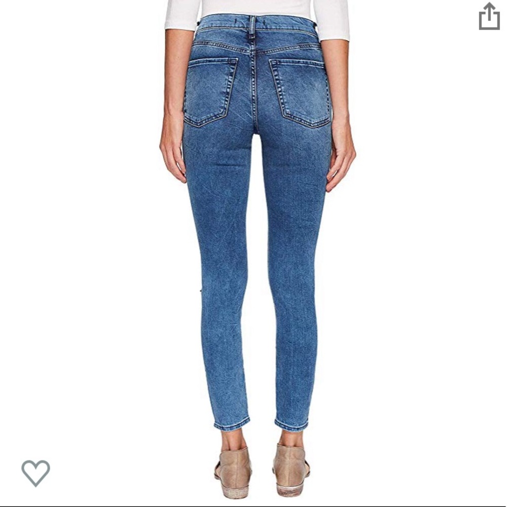 Free People High Rise Busted Skinny Jeans 26 NWT - Picture 3 of 6